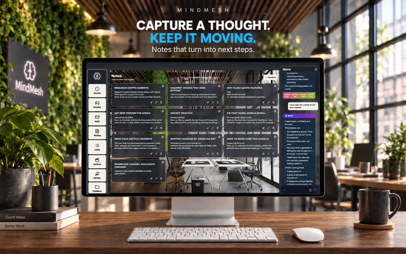 MindMesh Notes workspace