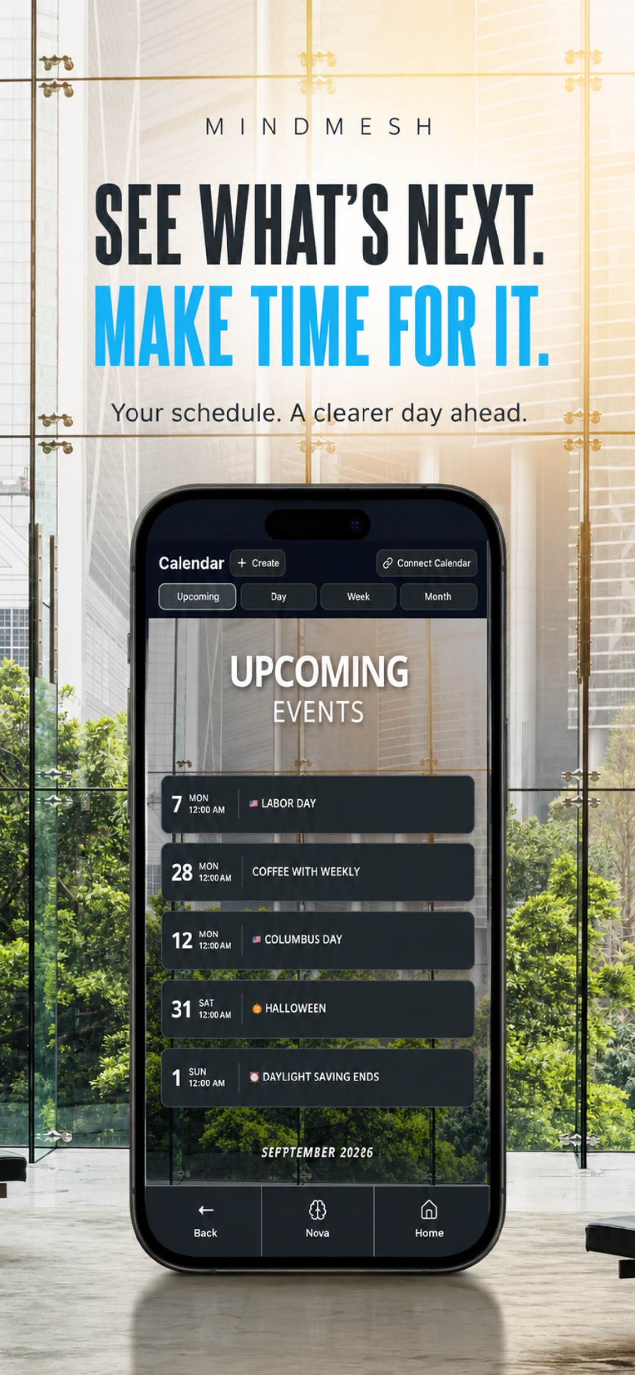 MindMesh Calendar on iPhone