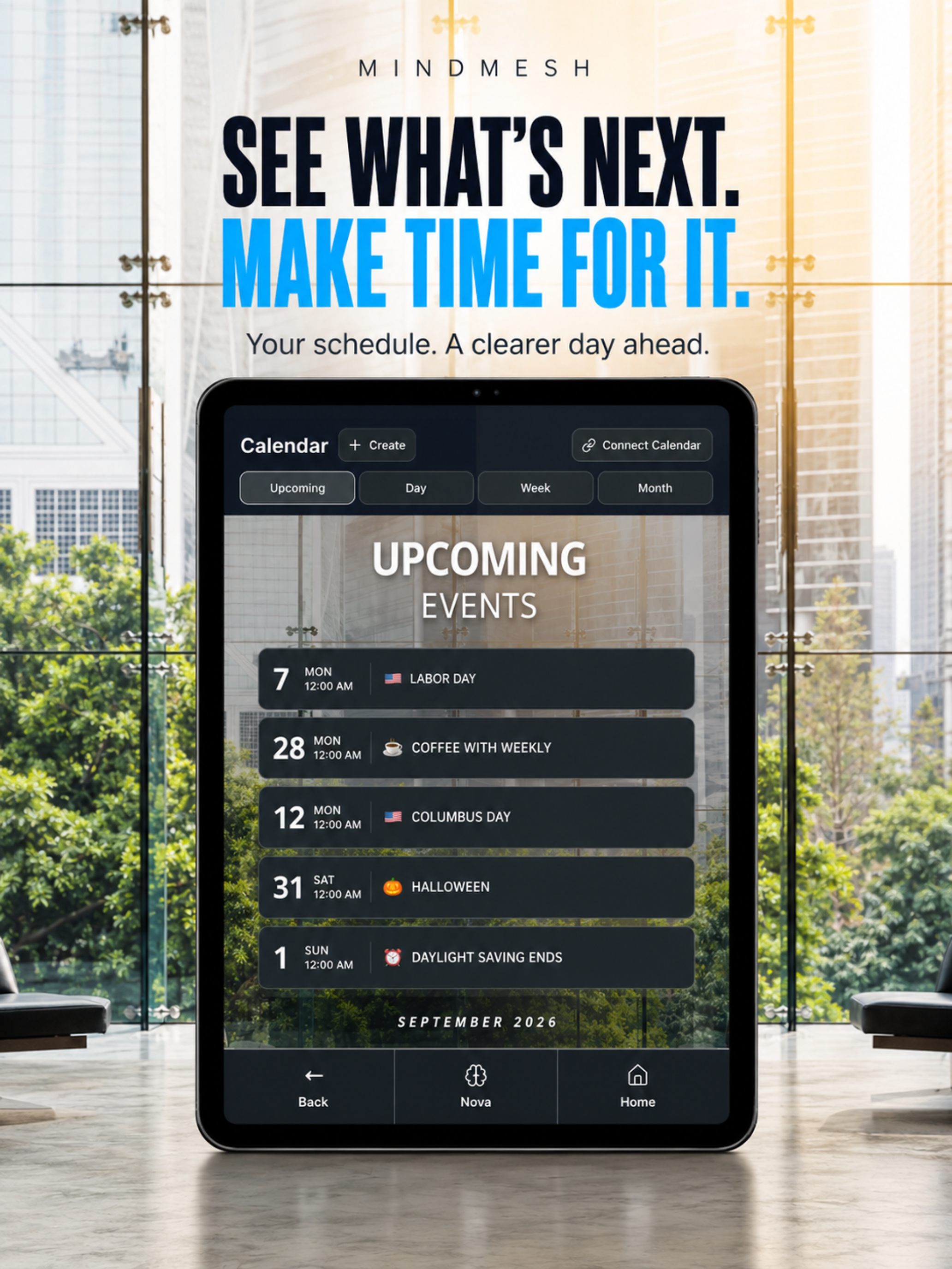 MindMesh Calendar on iPad