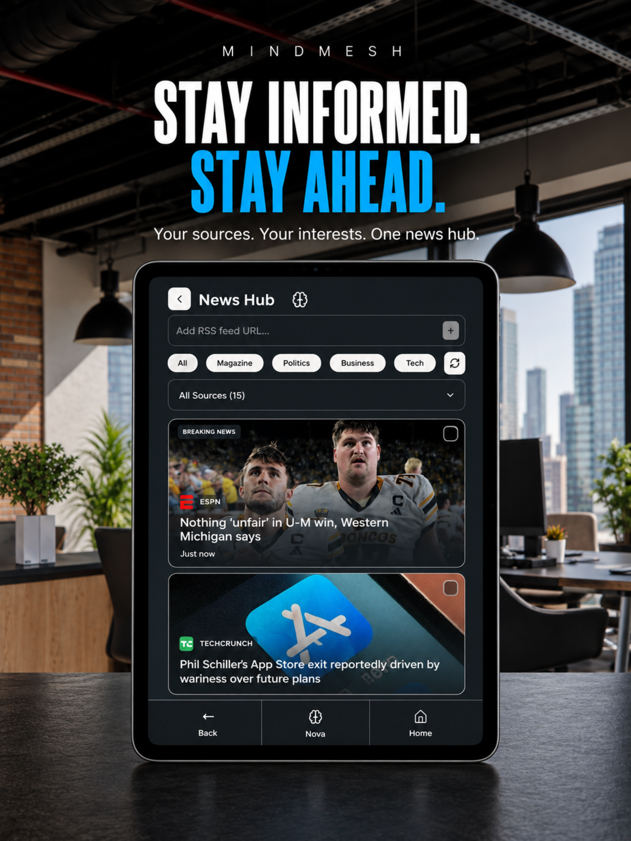 MindMesh News on iPad